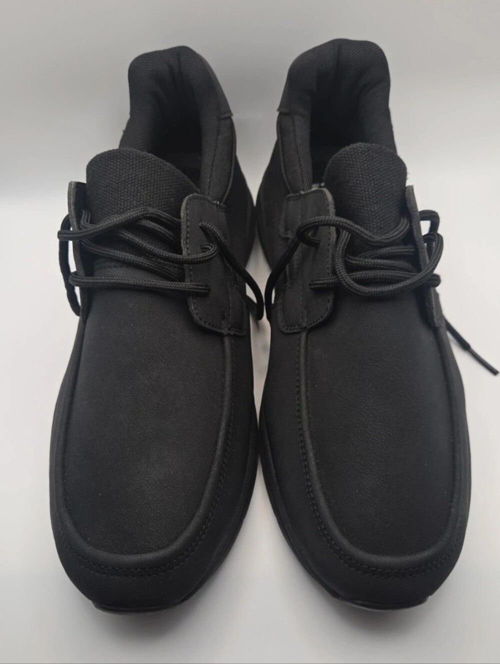 Black Unisex  Casual Lace-Up Comfort Shoes – Lightweight Everyday Wear